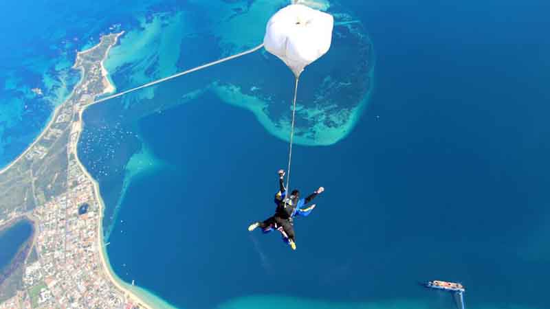 Experience the thrill of freefall with a 15,000ft tandem skydive over the beautiful beaches of Rockingham!